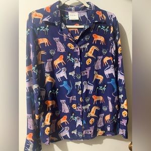 Anthropologie Carolyn Garn Cat Blouse